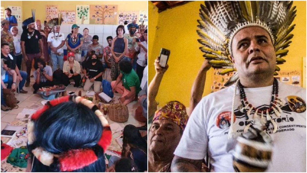 Missão do Conselho de Direitos Humanos em Santa Quitéria reuniu representantes de povos indígenas da região — Foto: Relatório da Missão Santa Quitéria-CE/CNDH/Reprodução