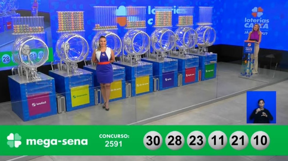 Mega-Sena, concurso 2.591 — Foto: Reprodução/Caixa