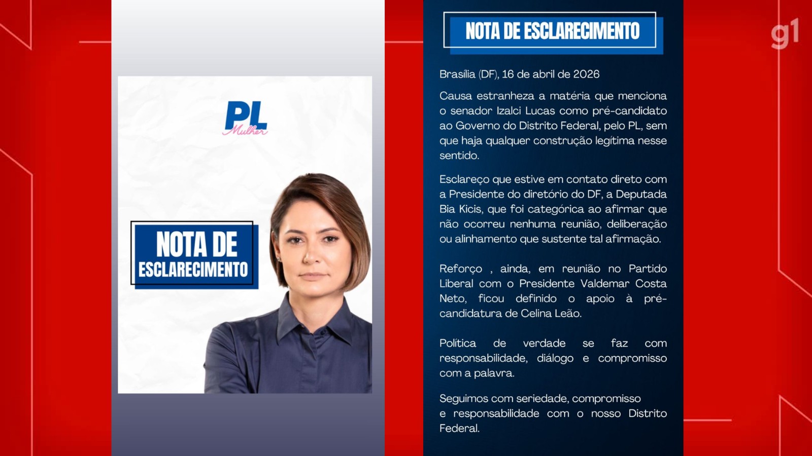 Izalci anuncia pré-candidatura ao governo do DF pelo PL, mas sigla diz apoiar reeleição de Celina Leão
