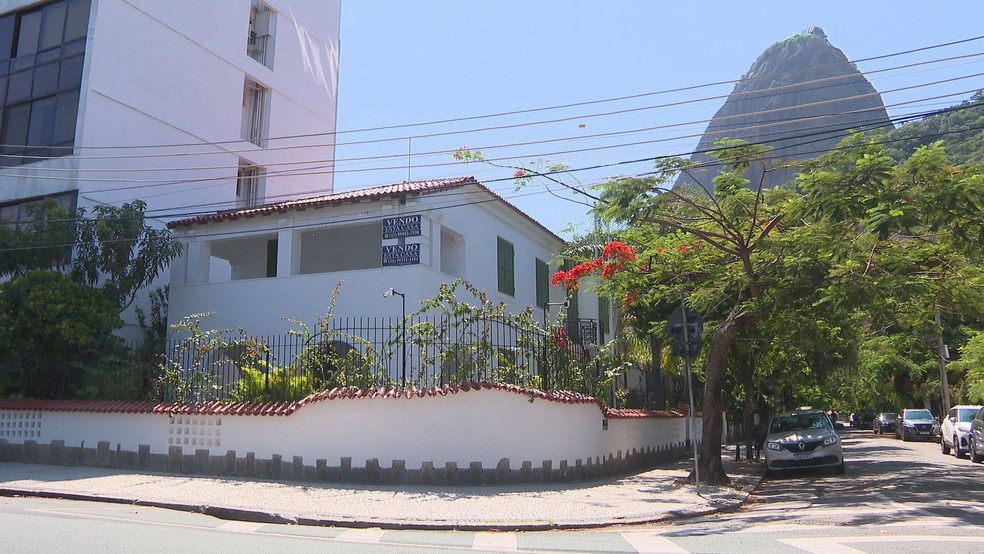 Casa na Urca utilizada para a gravação do filme Ainda Estou Aqui — Foto: Reprodução TV Globo