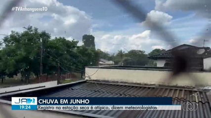Chuva foi registrada em Palmas nesta segunda-feira (1º)