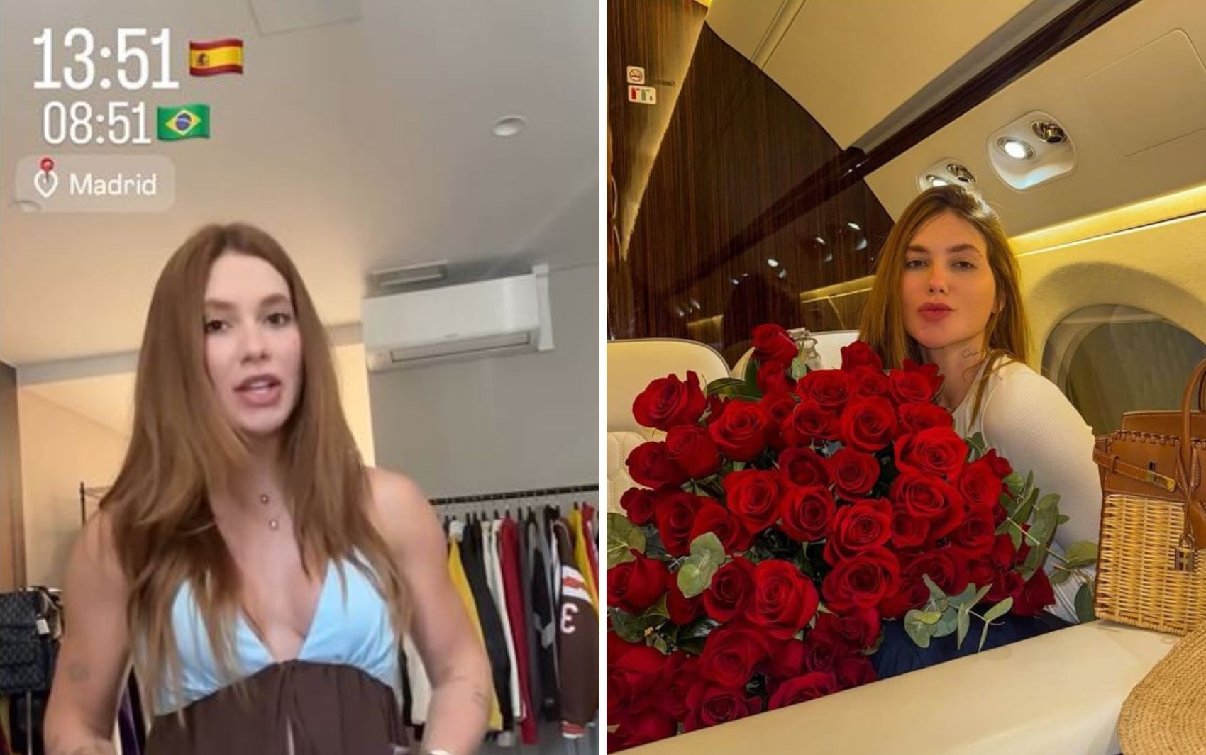 Virginia viaja a Madri pela 3ª vez em intervalo de um mês em meio a rumores de romance com Vini Jr.