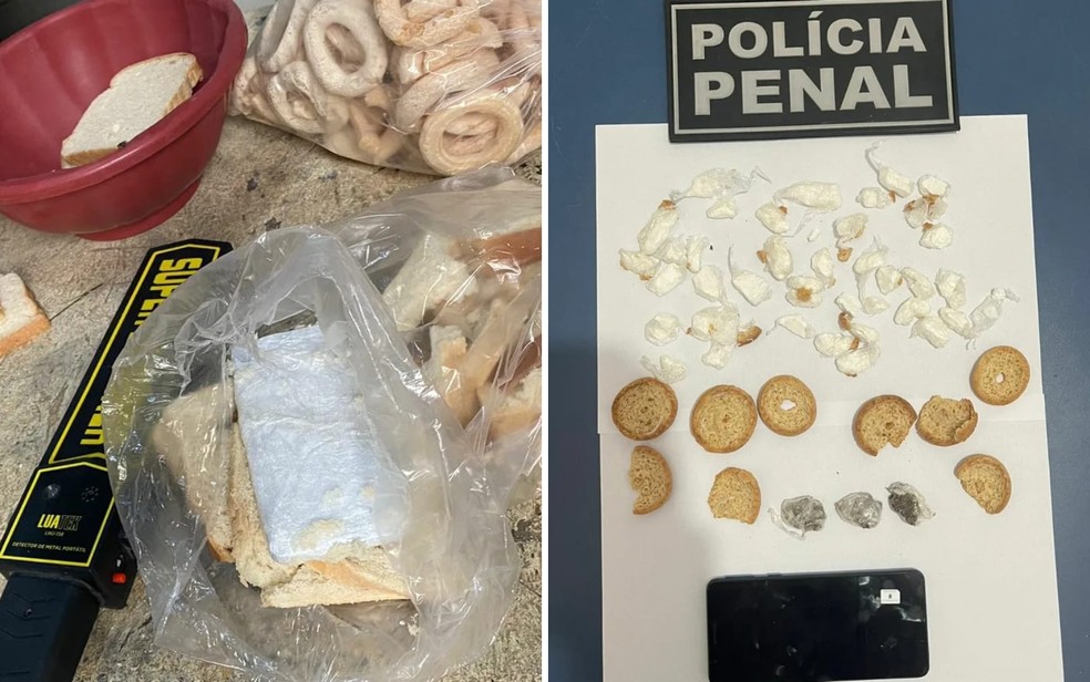 Drogas e itens apreendidos em presídio de Mineiros — Foto: Divulgação/DGAP