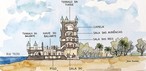Torre de Belém, em Portugal — Foto: Jardi Oliveira, arquiteto e ilustrador
