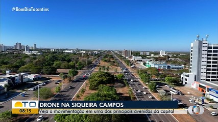 Confira imagens aéreas da Avenida Siqueira Campos