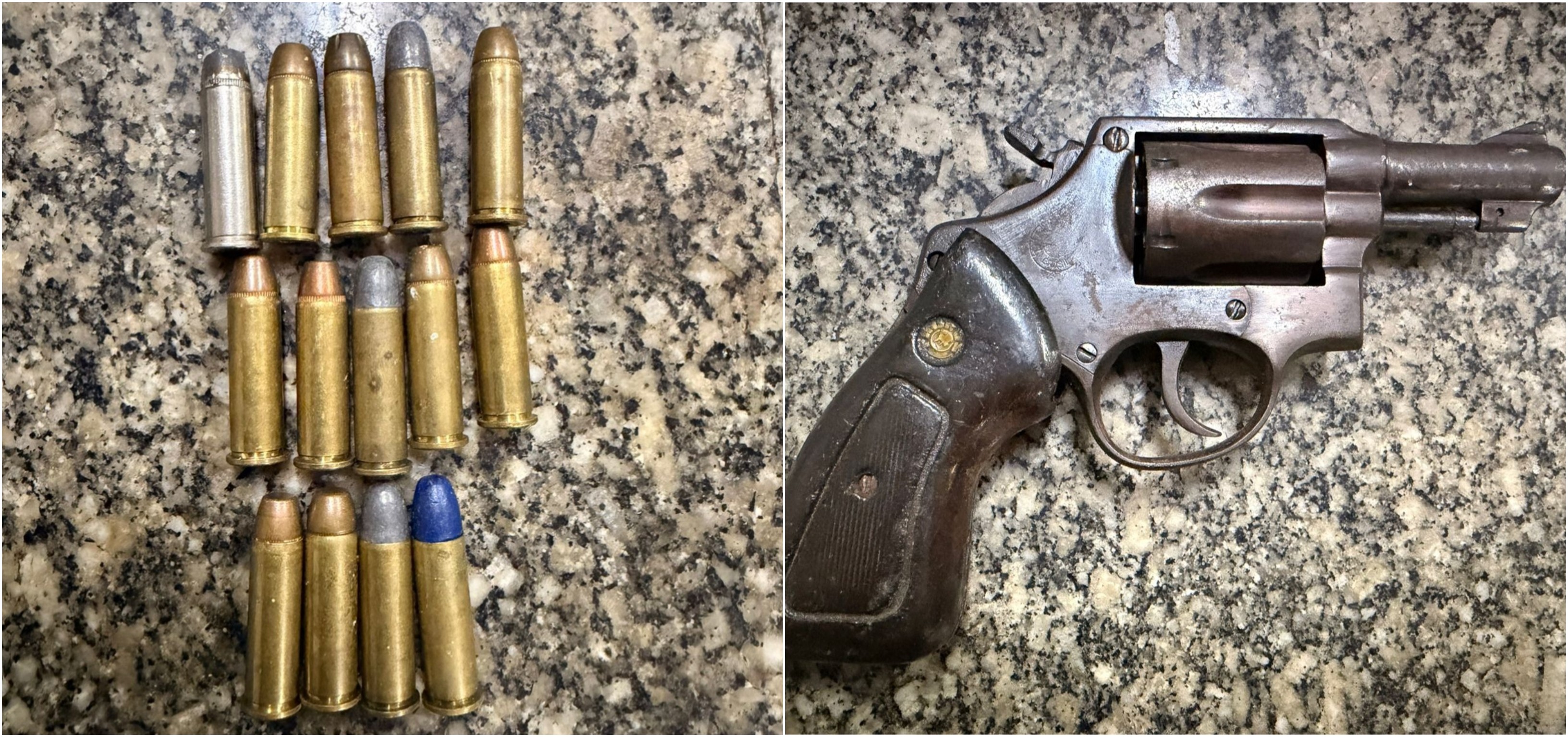 Jovem é preso com anfetamina, skunk, revólveres e mais de R$ 1,8 mil em espécie