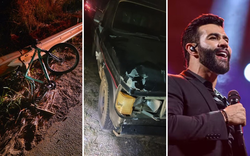 Funcionário da Fazenda de Gusttavo Lima morreu após acidente na GO-020, em Bela Vista de Goiás — Foto: — Fotos: Reprodução e Raylanderson Frota/Secom