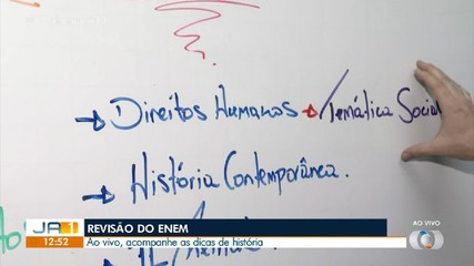 Revisão do Enem: professor de história dá dicas para estudantes