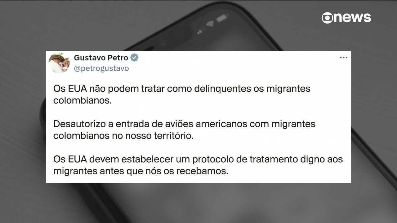 Colômbia deve enviar avião presidencial aos EUA para buscar imigrantes ilegais