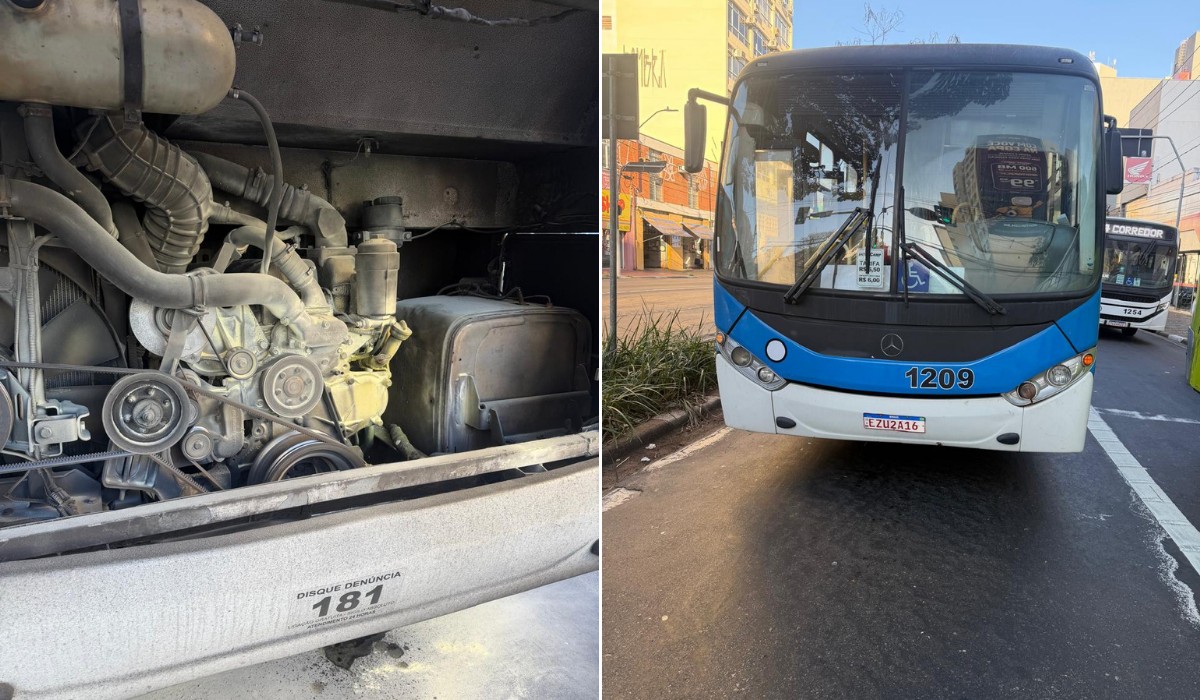 Fire breaks out in public transport buses in the center of Campinas