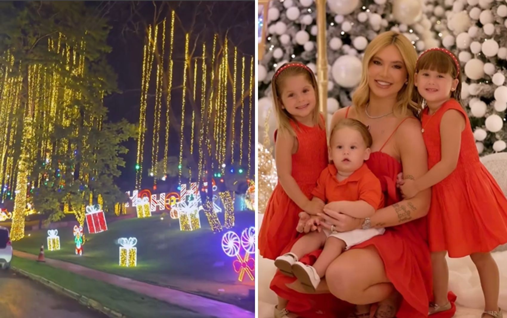 Virginia atrai curiosos com decoração de Natal impressionante em jardim: ‘Virou ponto turístico de Goiânia’