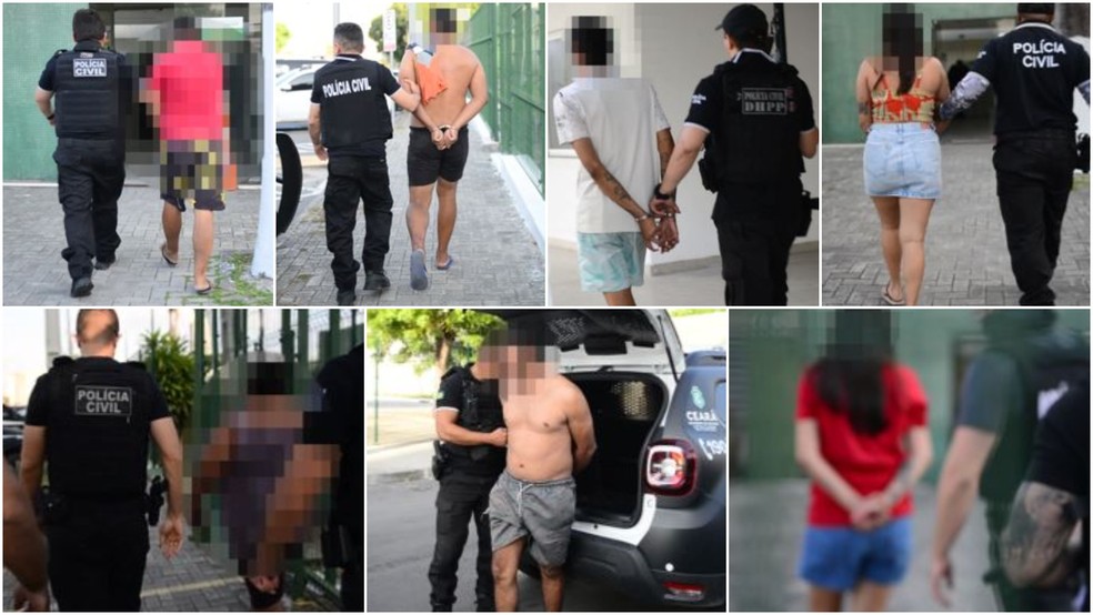 Operação "Precatório Fantasma" prende dez pessoas em Fortaleza e na Região Metropolitana. — Foto: Polícia Civil/ Divulgação