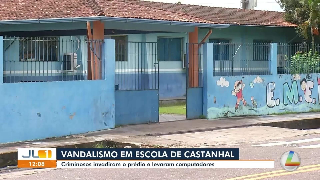 Escola de Castanhal, no PA, é alvo de vandalismo e roubo