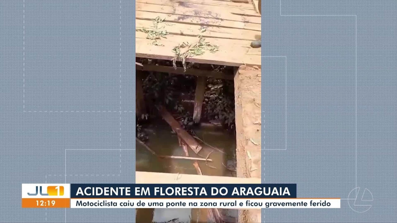 Motociclista fica ferido após cair de ponte na zona rural de Floresta do Araguaia, no PA