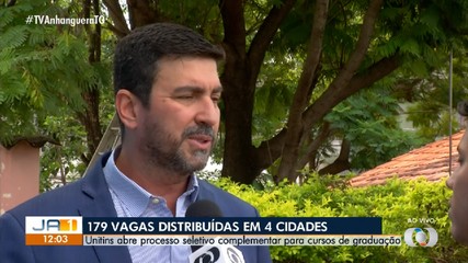 Unitins abre processo seletivo para cursos de graduação