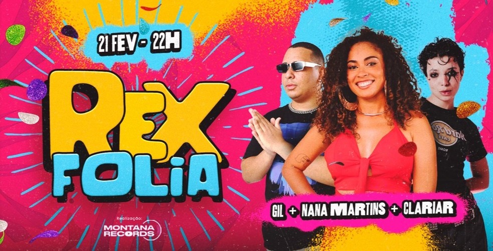 Rex Folia começa às 22h, na sexta-feira, 21 de fevereiro — Foto: Divulgação