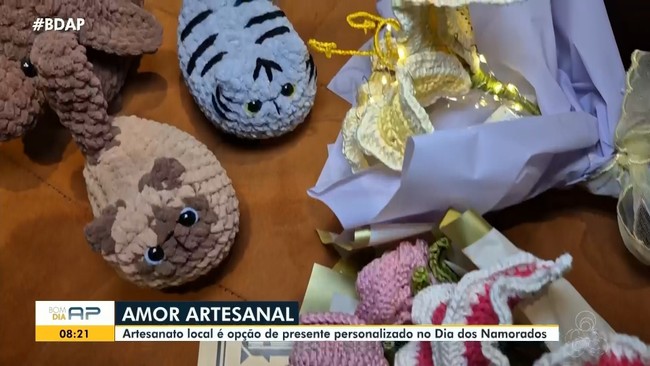 Artesanato local é opção de presente personalizado no Dia dos Namorados