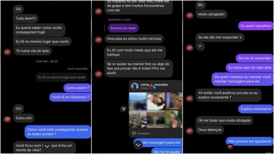 Brasileira vítima de exploração sexual em Mianmar pediu ajuda para jovem de SP resgatado de tráfico humano