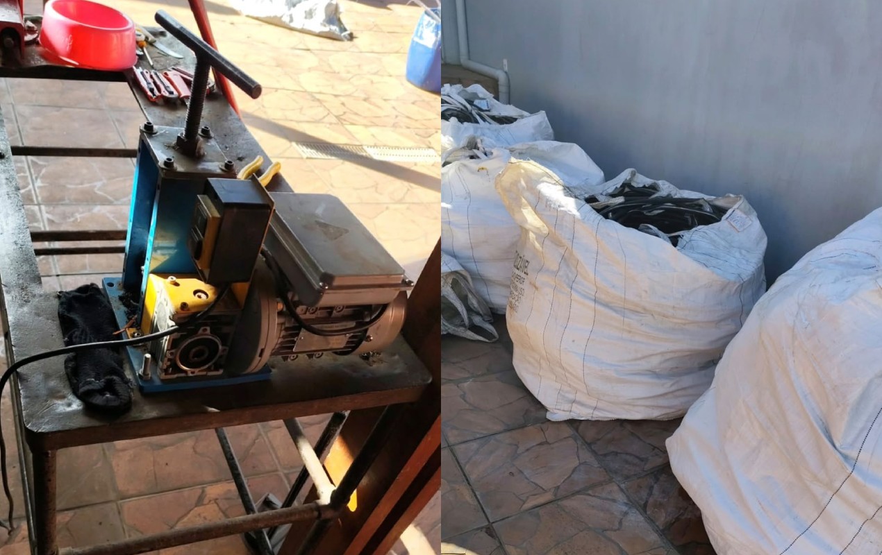 Polícia apreende cobre e material usado em furto de fios em chácara em Bauru