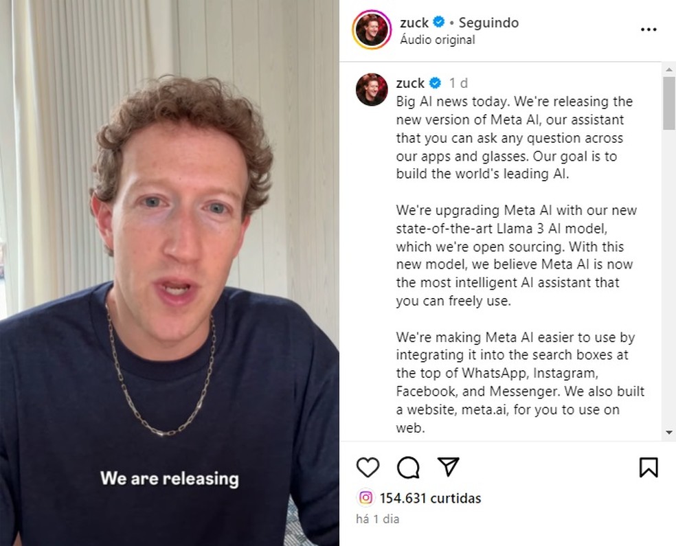 perfil de mark zuckerberg