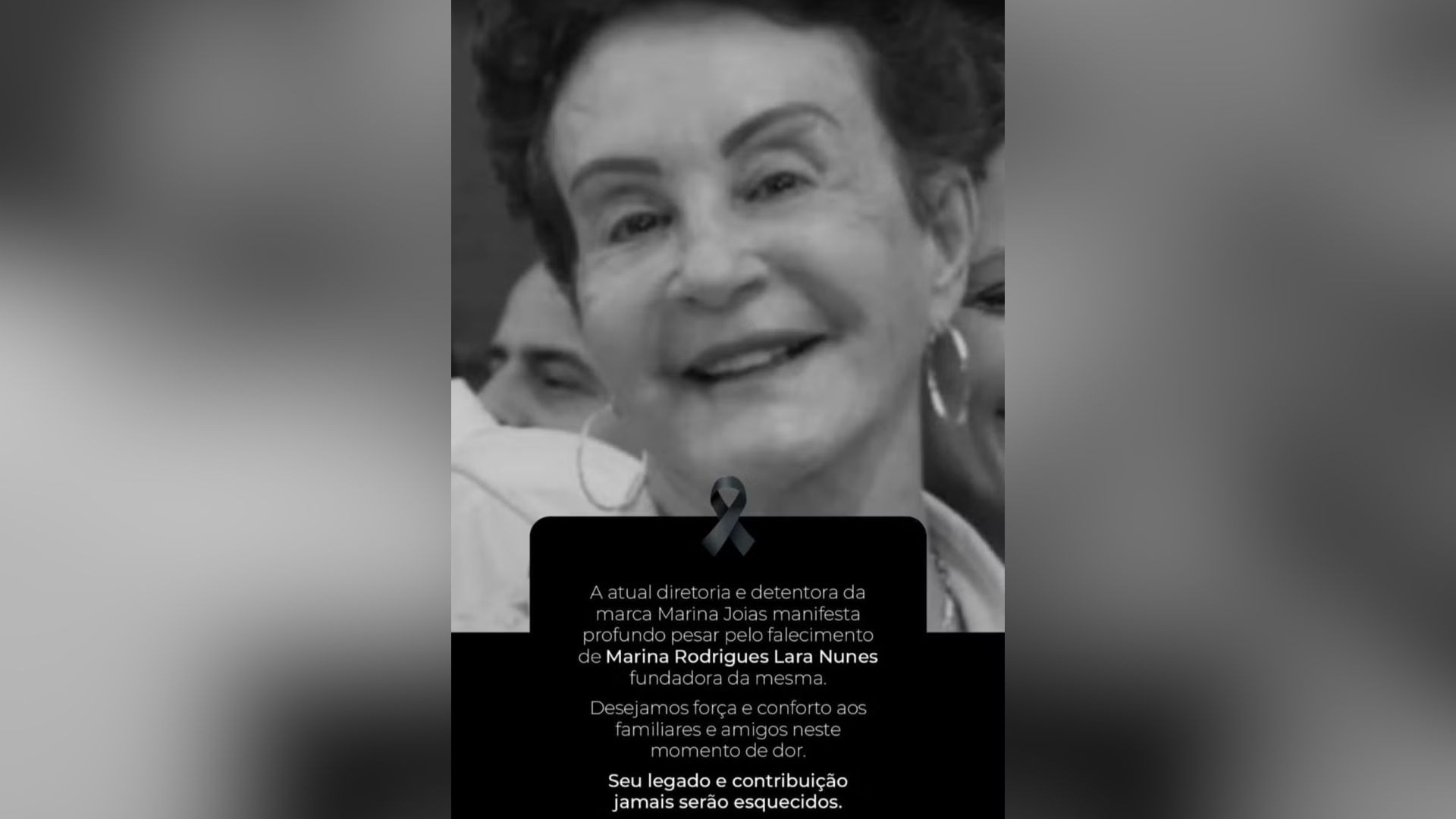 Mãe do empresário Ricardo Nunes morre aos 84 anos