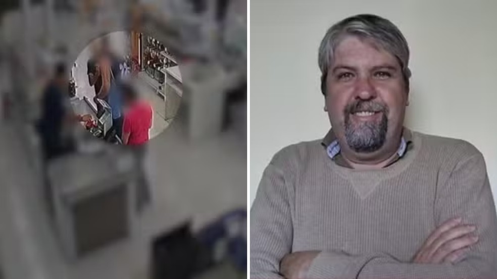 Casal suspeito de matar empresário foi filmado fazendo compras com cartão dele no dia em que corpo da vítima foi encontrado, diz delegado — Foto: Reprodução