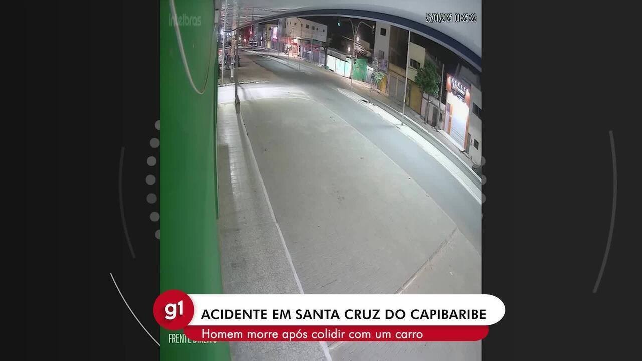 Motociclista colide contra carro em cruzamento e morre em Santa Cruz do Capibaribe; VÍDEO