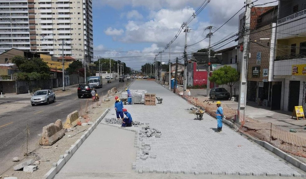 Avenida Sargento Hermínio terá obra concluída na segunda-feira — Foto: Divulgação