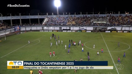 Araguaína empata em 1 x 1 com União no Estádio Mirandão