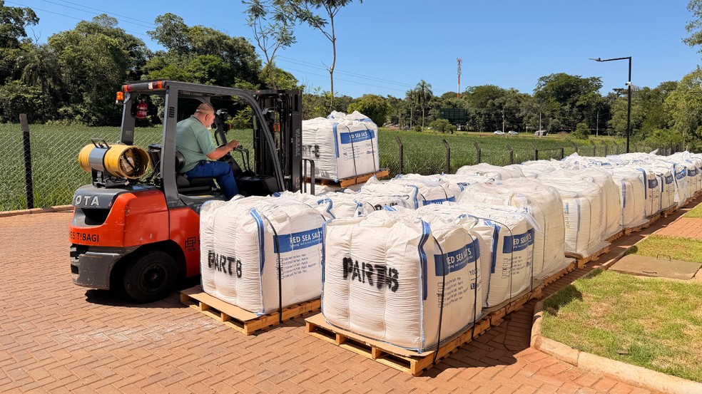 Sal é importado de Israel — Foto: AquaFoz
