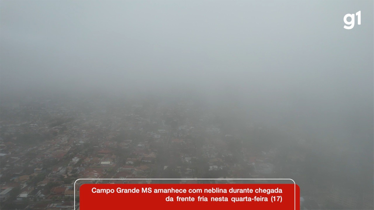 Campo Grande amanhece sob forte nevoeiro e baixas temperaturas; veja previsão