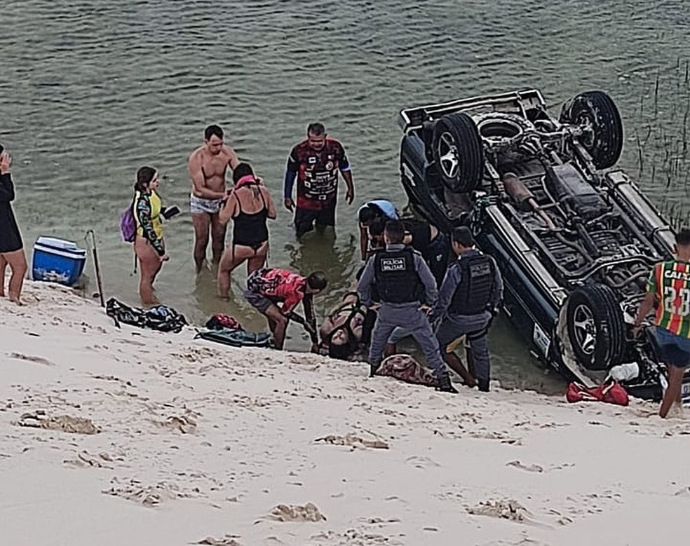 Acidente deixa turistas feridos nos Lençóis Maranhenses — Foto: Divulgação