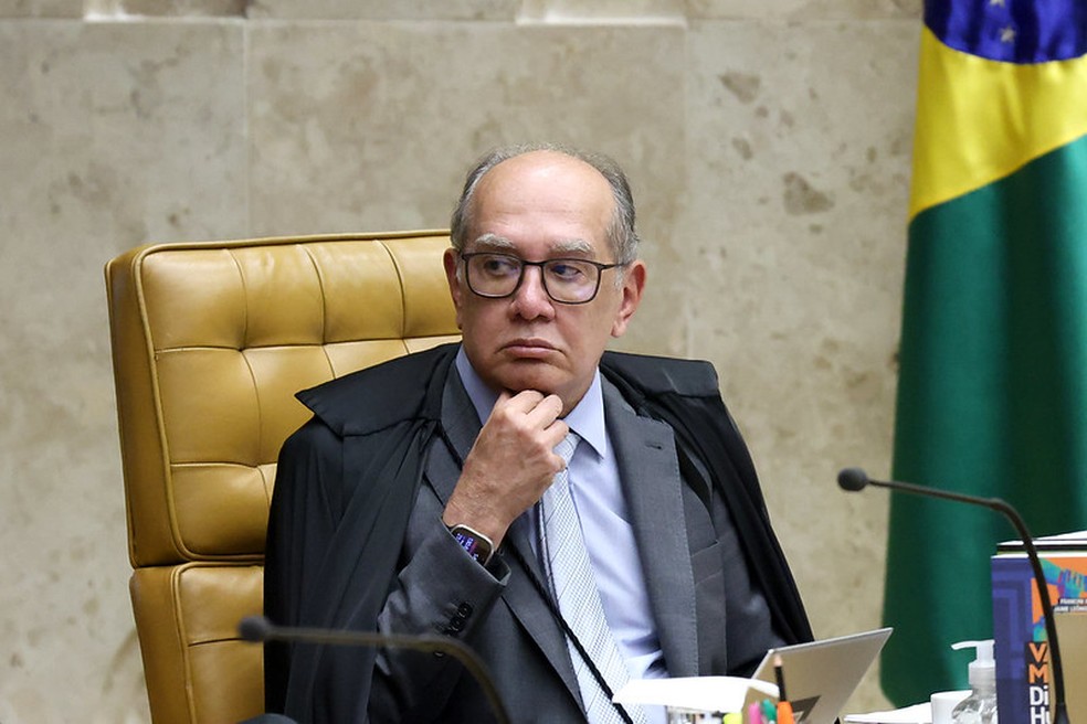 Relator do caso, o ministro Gilmar Mendes alterou seu voto inicial para restringir a liberação à maconha em quantidade inferior a 60g. — Foto: Gustavo Moreno/SCO/STF