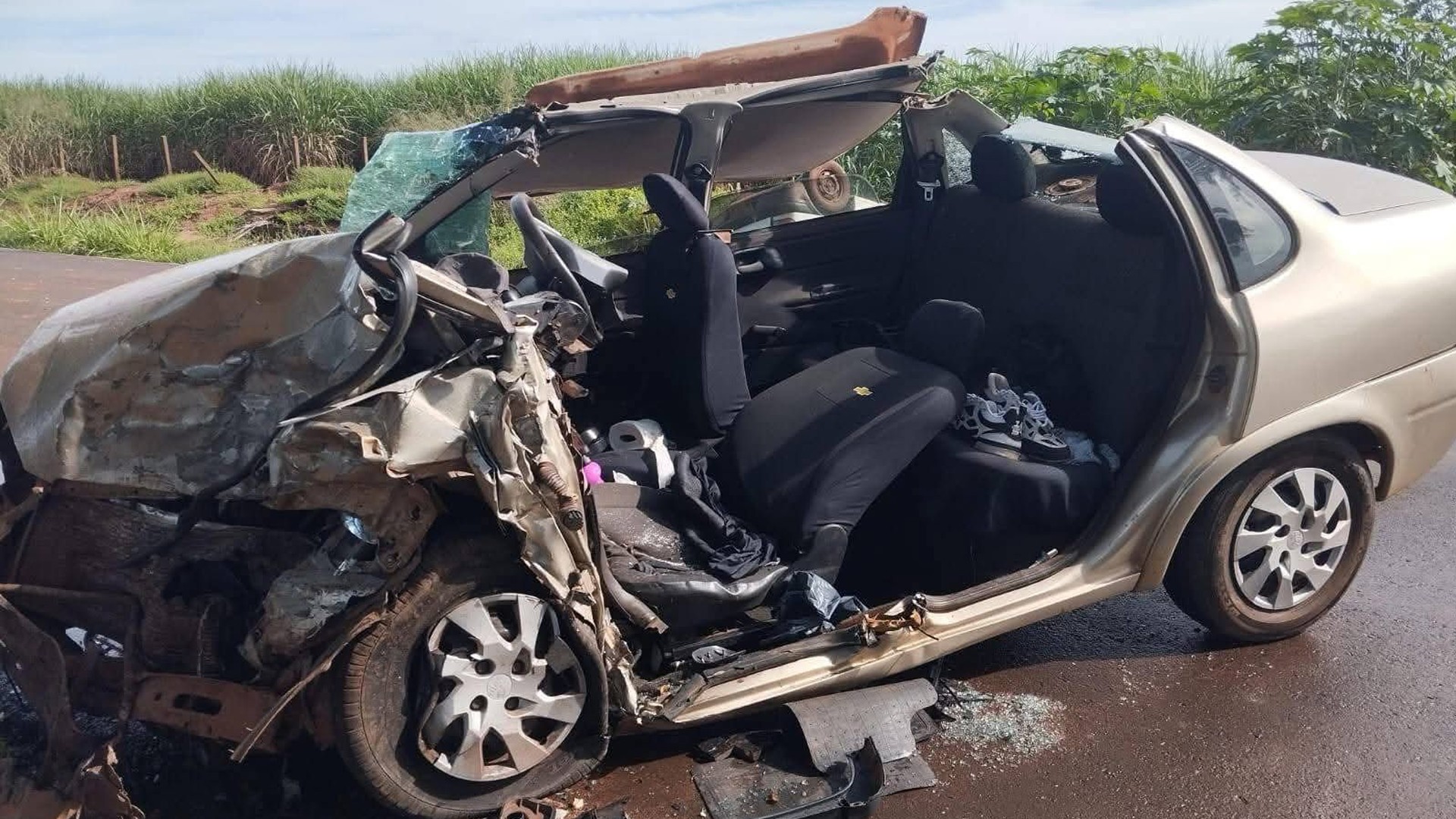 Vítimas de colisão frontal com 3 mortos e 4 feridos em rodovia vicinal voltavam de festa e seguiam para o trabalho