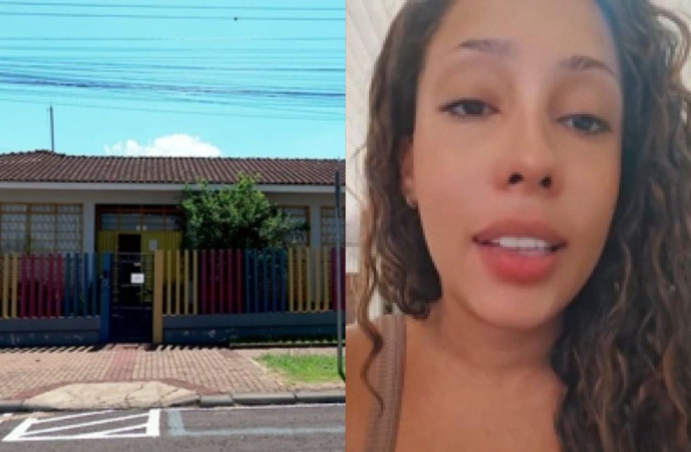 Mãe diz que filha foi levada por engano por outra família em escola — Foto: RPC Cascavel