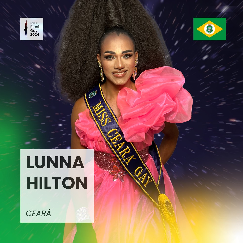 Lunna Hilton, do Ceará — Foto: Miss Brasil Gay/Divulgação