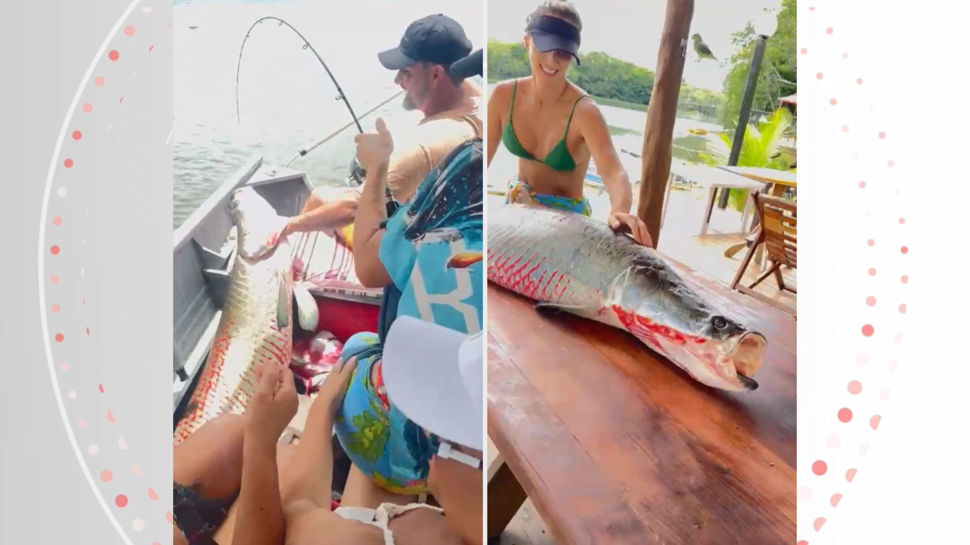 Pirarucu de 65 kg pescado com vara comum no ES é considerado 'invasor' e pode indicar problema ecológico