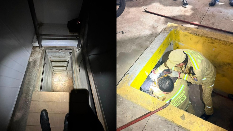 Segundo a polícia, túnel era usado para o contrabando de mercadorias do Paraguai — Foto: Polícia Federal