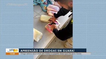 Drogas escondidas em malas são apreendidas em Guaraí