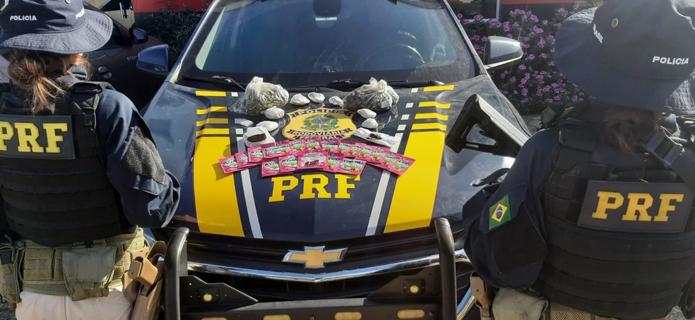 ‘Jujuba de maconha’: PRF apreende balas de goma feitas com drogas na Fernão Dias. — Foto: Divulgação/PRF