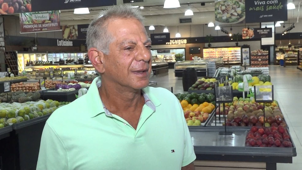 José Henrique Neffa, empresário, dono de supermercado em Vitória, no Espírito Santo — Foto: Reprodução/ TV Gazeta