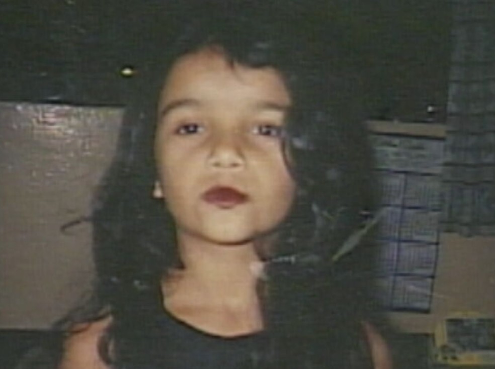 Francisca Simara Souza Gomes que desapareceu em 2002, quando tinha 8 anos — Foto: TV TEM/Reprodução