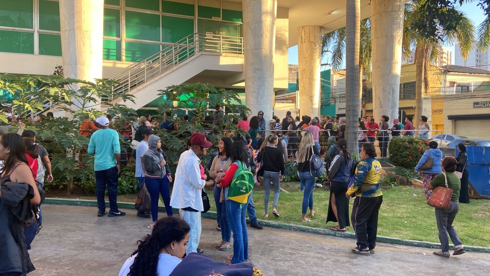Após mobilização dos moradores, a Prefeitura de Cuiabá reforçou que não há necessidade de formação de filas — Foto: Reprodução
