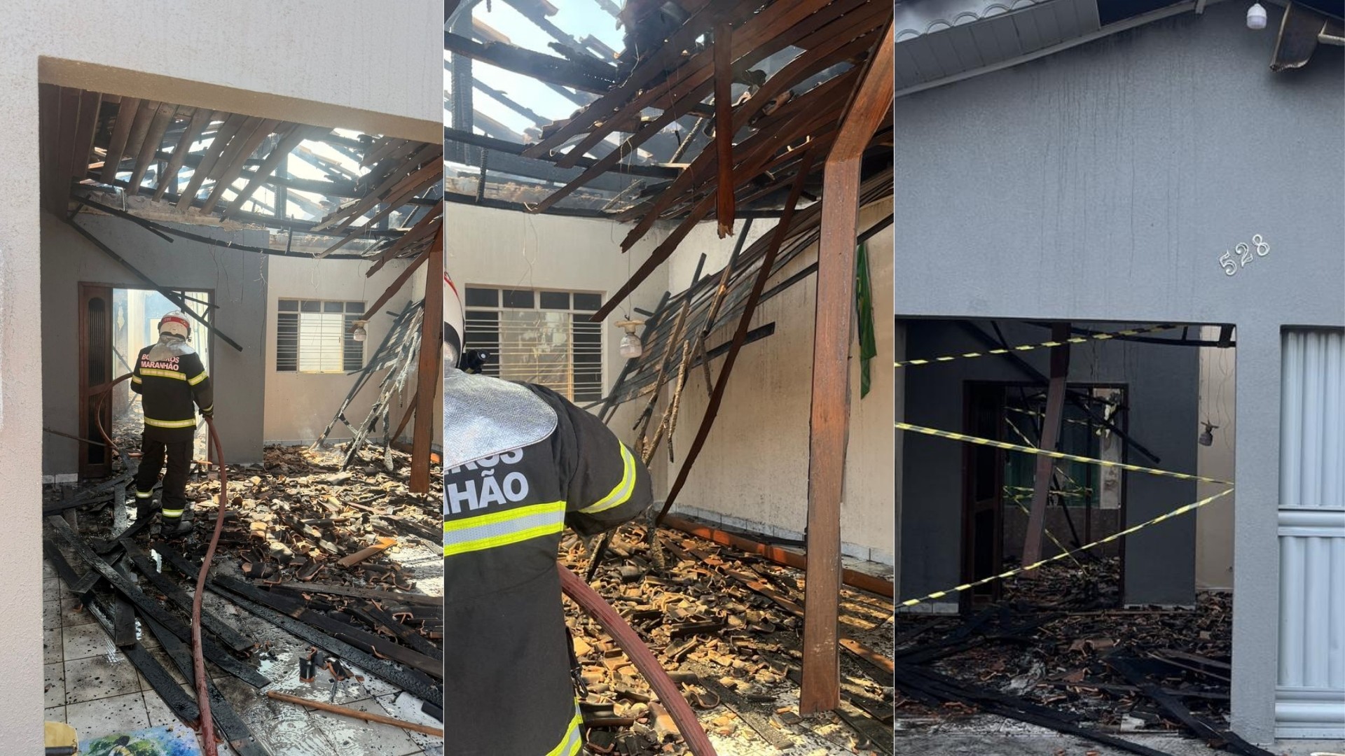 Incêndio destrói cômodos de casa e deixa mulher ferida em Açailândia