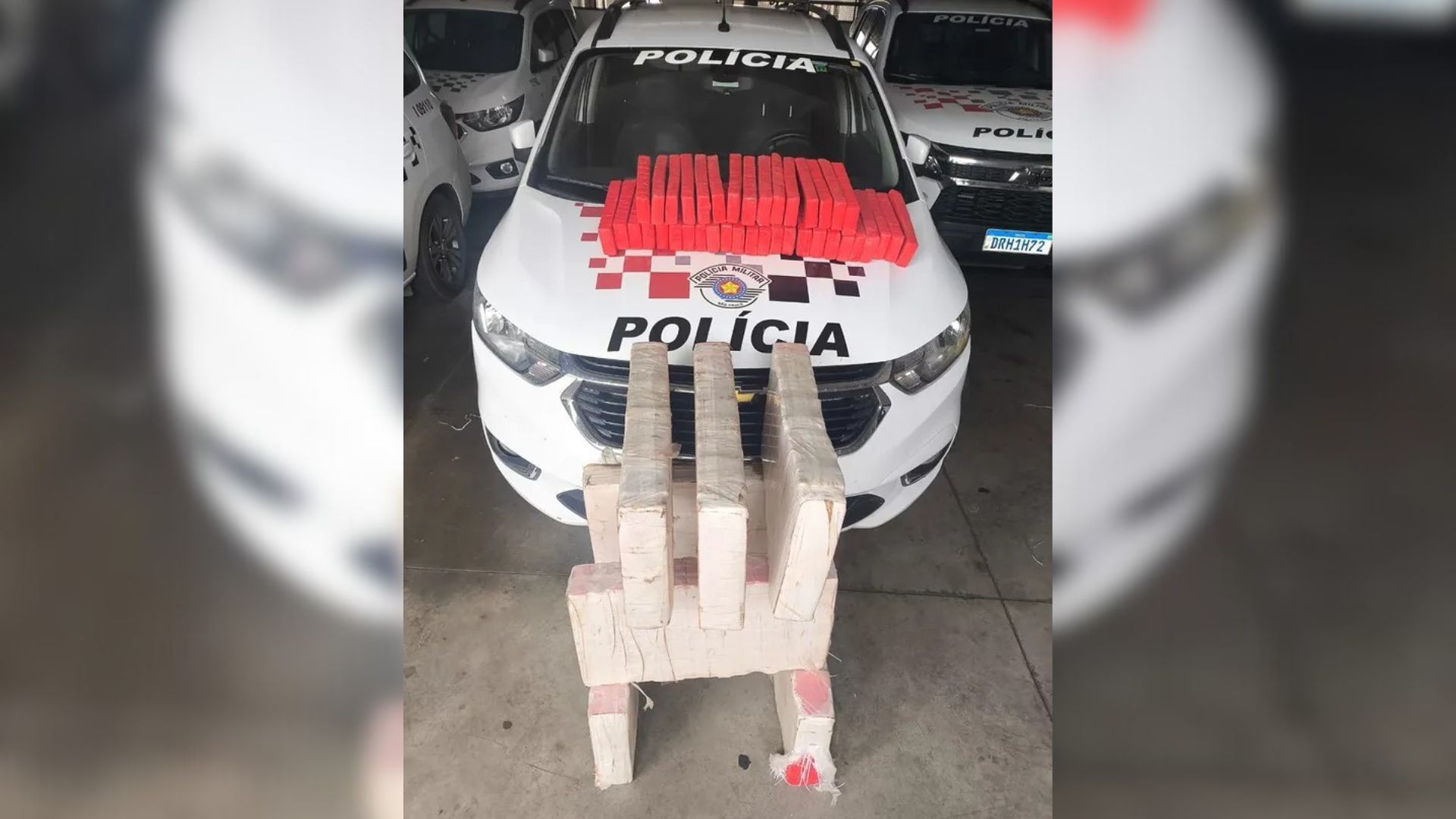 Trio é preso após perseguição policial e apreensão de 150 kg de maconha em Marília