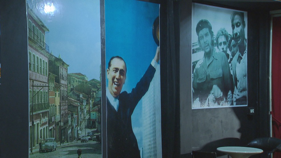 Fotos de Gerv&aacute;rio Baptista em exposi&ccedil;&atilde;o na galeria Olho de &Aacute;guia, em Taguatinga &mdash; Foto: TV Globo/Reprodu&ccedil;&atilde;o