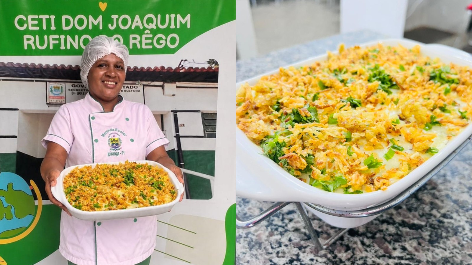 Escondidinho de carneiro e 'tropeirinho': veja receitas de merendeiras de escolas públicas do PI premiadas em concurso