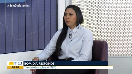 Advogada tira dúvidas sobre FGTS no Bom Dia Responde