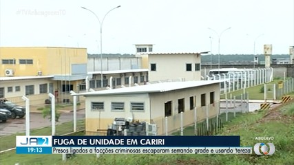 Dois presos de facção criminosa fogem de presídio de segurança máxima no TO