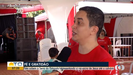 Padre fala sobre a via-sacra pela Serra do Estrondo, em Paraíso